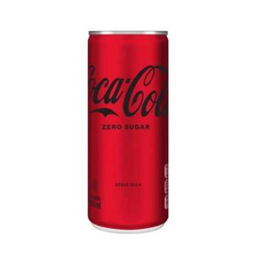 Coca cola zero bebas gula kaleng 250 ml