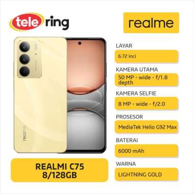 HP REALME C75 8/128GB GOLD