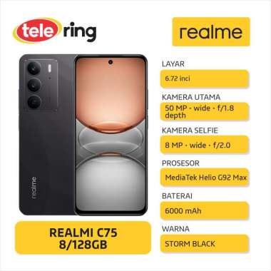 HP REALME C75 8/128GB BLACK