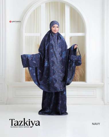 Yasmeera Official - Mukena Tazkiya Jumbo NAVY