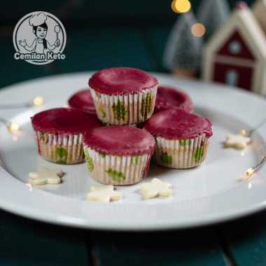 CEMILAN KETO RED VELVET MUFFIN No sugar / No gluten / Low carb / Rendah karbo / Bebas gula / Bebas t
