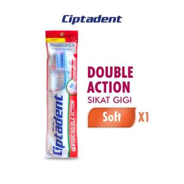 Ciptadent Sikat Gigi Classic Double Action Soft