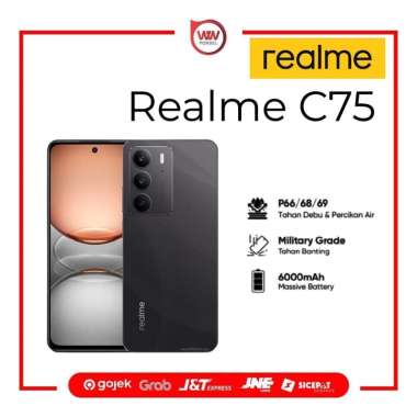 Hp Realme C75 Ram 8GB Internal 128GB Garansi Resmi Black