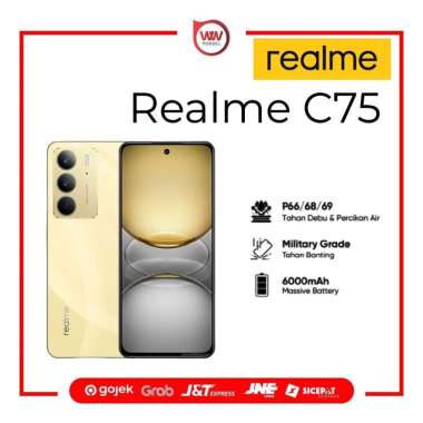Hp Realme C75 Ram 8GB Internal 128GB Garansi Resmi Gold