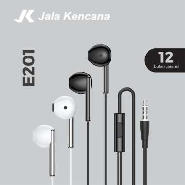 Olike Earphone Headset Kabel Microphone E201 HD Stereo Garansi Resmi
