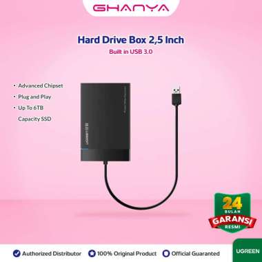 UGREEN Casing Enclosure Hard Disk External 2,5" SATA USB 3.0 30847