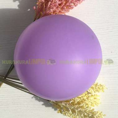 18 Inci Inch Balon Latex Pastel Balon Warna Macaron Inch Besar Jumbo Pesta Ungu