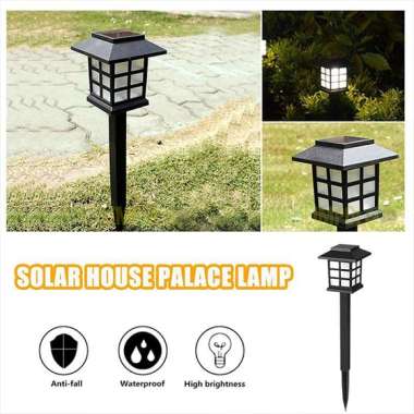 Lampu Rumput Surya Taman Waterproof Lampu Outdoor Solar Garden Light KUNING