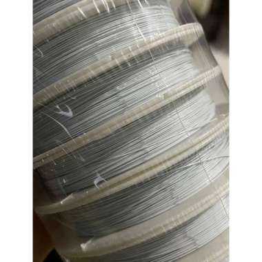 1 roll - 20 meter Nylon String Cable / kawat lentur aksesories tembaga 0.35 0.45 silver / gold / put