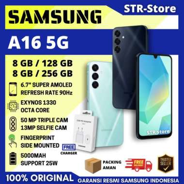 SAMSUNG GALAXY A16 5G 8/256 GB TERBARU GARANSI RESMI SAMSUNG A 16 NFC 8/128 GB RAM 8 - SAMSUNG A16 5