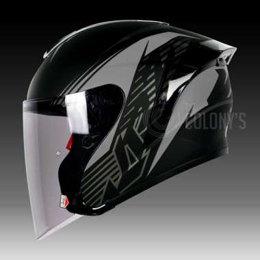 NJS KAIROZ V2 MOTIF RAIZER BLACK DOFF SILVER L