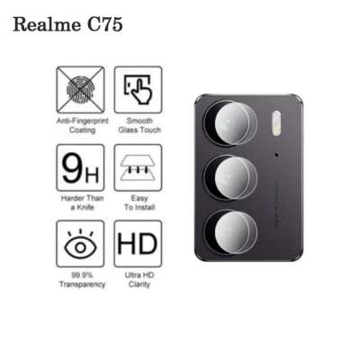 Promo Tempered Glass Lensa Camera Realme C75 Terbaru Back Cover Realme C75