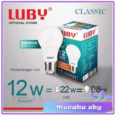 Luby LED Luby tipe Classic 5w 7w 9w 12Watt Lampu 9 Watt
