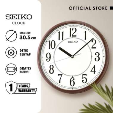 Jam Dinding Bulat Seiko QXA756B Plastic case White Dial 30.5cm Ori