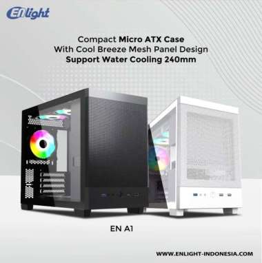 Casing PC Enlight EN A1 - micro ATX Casing Enlight A1 WHITE