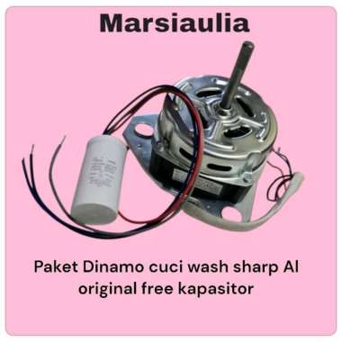 a Paket Dinamo cuci wash sharp Al original free kapasitor 11+3uf utk mesin cuci 7kg 8kg 9kg sharp or