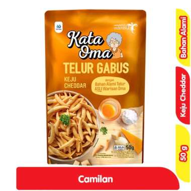 Kata Oma Telur Gabus Keju Cheddar 50g/Stik Keju/Telur Gabus Kata Oma Rasa Keju 50gr