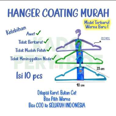 Hanger Gantungan Baju Hanger Pakaian Gantungan Multifungsi Tebal dan Awet Hanger Biasa Isi 10