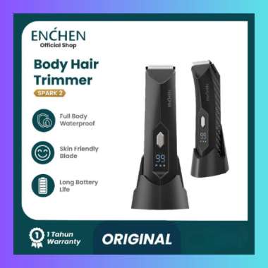 Enchen Spark 2 Body Trimmer Professional Hair Clipper Alat Cukur Rambut IPX7 WaterProof Heavyduty