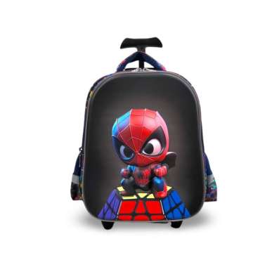 RANSEL TROLLY POWA HSD 224013 TAS ANAK SEKOLAH TK KARAKTER SPIDERMAN Spiderman