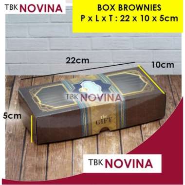 KOTAK KUE BROWNIES / BOX BROWNIS/ DUS BOLU KUE ULANG TAHUN GRETEL BRONIS G.LUX BROWNIES 22
