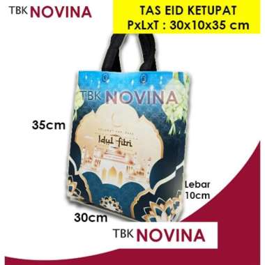 TAS SPUNBOUND LEBARAN/ TAS KAIN IDUL FITRI / TAS KOTAK KUE KETUPAT IDUL FITRI