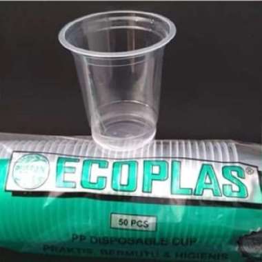 Cup Gelas Plastik Ecoplas 14/16/22 OZ 1 DUS 22 OZ