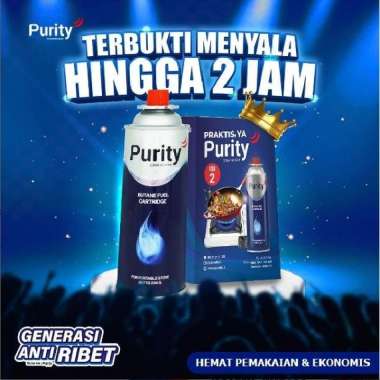 Gas Portable Purity 230 Gr Original Bukan Isi Ulang
