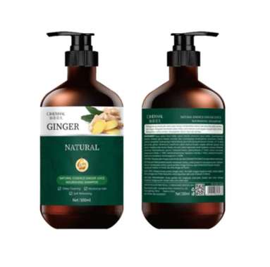 Ginger Shampoo & Serum Jahe Herbal/Shampoo Anti Rontok/Shampoo Penumbuh dan Penebal Rambut Cepat/Sam