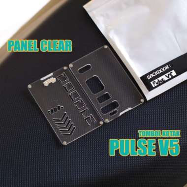 CLEAR PANEL PULSE AIO V5 AKRILIC PANEL DOOR TRANSPARANT DEPAN + BELAKANG
