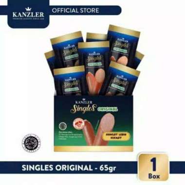 Kanzler Sosis Singles 1 Box | Kanzler Singles Siap Makan | Cemilan Sehat Sosis Premium HOT 1 BOX