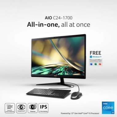 ACER PC AIO C24-1700/i5-1235U/8GB/512GB/24Inch/WIN11+OHS 2021