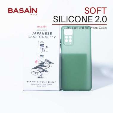 BASAIN Casing Xiaomi Redmi NOTE 11 | Pro Soft Silicone 2.0 Case - Green Note 11 Pro