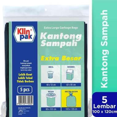 Klinpak Kantong Sampah Extra Besar 100x120