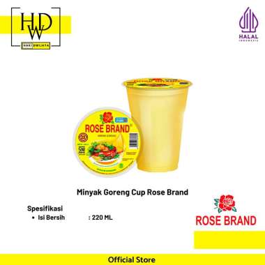 [220 ml] Rose Brand Minyak Goreng Refill Gelas