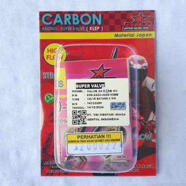 KLEP 2824 BATANG 5 MM CARBON HEAD BRT MIO M3 SOUL GT FINO XRIDE 125