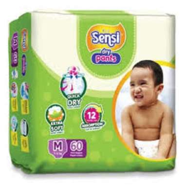 Sensi Pants Jumbo M60 L54 XL44 popok bayi tipe celana pampers bayi M60