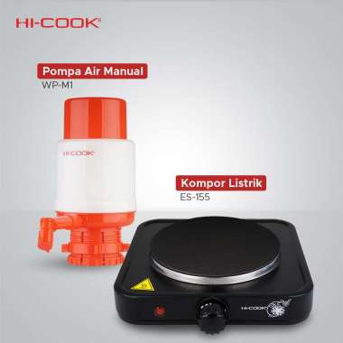 Paket Bucin 3 Hi-Cook Kompor Listrik ES-155, FREE Water Pump WP-M1