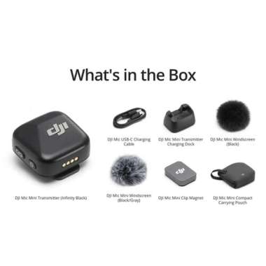 DJI Mic Mini Transmitter Only (Infinity Black) GARANSI RESMI Arctic White
