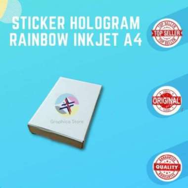 XLINE Sticker Inkjet A4 Rainbow Hologram Premium