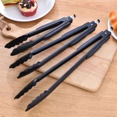 Penjepit Makanan / Capitan Gorengan Makanan Kitchen Tong / Capitan Kue Penggorengan 3 size Stainless Steel