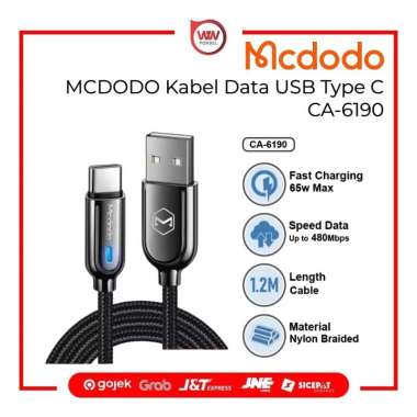 MCDODO CA-6190 Kabel Data USB Type C Turbo Charge Black