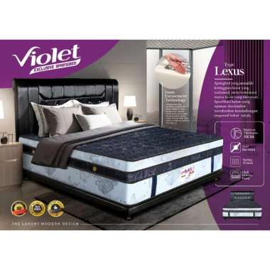 KASUR SPRINGBED MATRAS VIOLET LEXUS 180X200 FULLSET ORI
