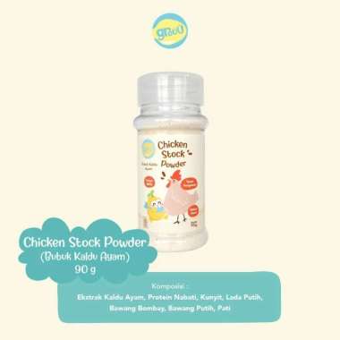 Grouu - Cooking Powder / Bubuk Kaldu Masak MPASI - kaldu ayam & kaldu sapi KALDU AYAM