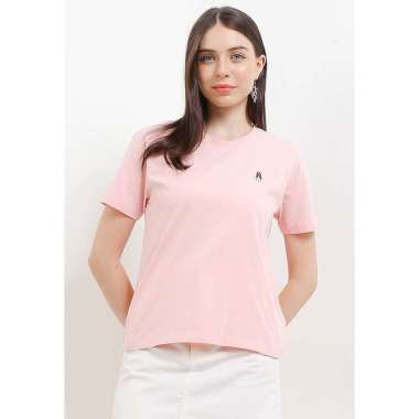 Hush Puppies Kaos Wanita Leviere Organic Cotton Tee Pink M Pink