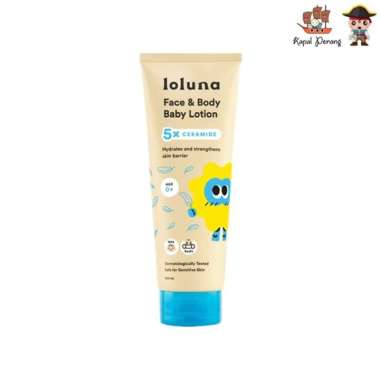 Loluna Face & Body Lotion 200ml- Losion/Krim Wajah & Badan Bayi Anak