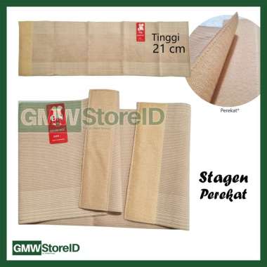 F92b Stagen 21cm Perekat Korset Pelangsing GN Golden Nick Tipe 122 Warna Hitam Black Osy Ossy Krem Coklat Cokelat Muda - Size S M L XL
