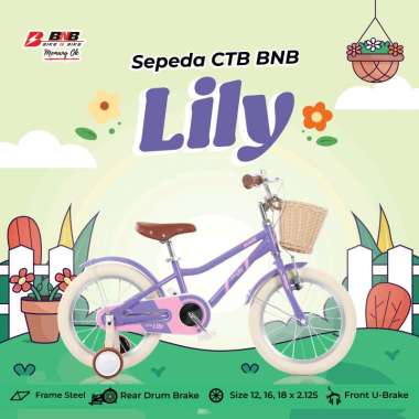 Sepeda Anak BNB 12 inch Lily