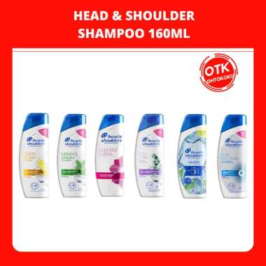 HEAD AND SHOULDER SHAMPOO RAMBUT 160ML Hijau Menthol
