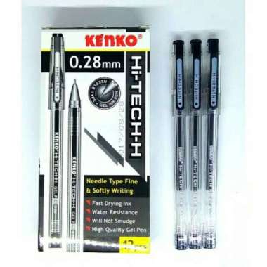Pena Kenko Gel HiTech 0.28 hitam